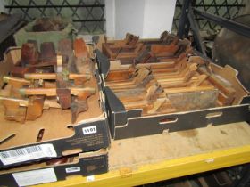 A large collection of Victorian and later timber moulding planes of all types 60 approximately