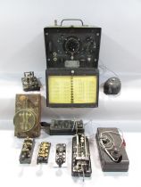 A collection of Morse Code Telegraphs, including a WWII example, together with an U.S Army Signal