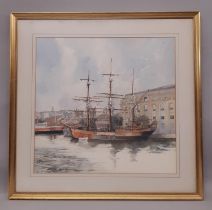 Anthony V. Pace (Bristol Savages, 20th Century) - 'Repentance Moored in City Centre' (local