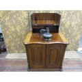 A rare 1865 Florence Sewing Machine co. in full cabinet no.35908 with floral decoration, complete - Image 3 of 17