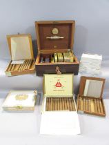 A good quality 20th century French coromandel veneered cigar humidor, Elie Bleu, Paris together with