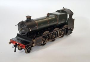 A partially-repainted Bassett-Lowke 0 Gauge live steam GWR 'Mogul' 2-6-0 Locomotive and Tender, in