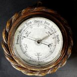 A Short and Mason of London Surveying Aneroid Barometer with mining scale number H954 with leather