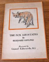 Single poetry tract by Rudyard Kipling entitled The Fox Meditates, illustrated by Lionel Edwards (