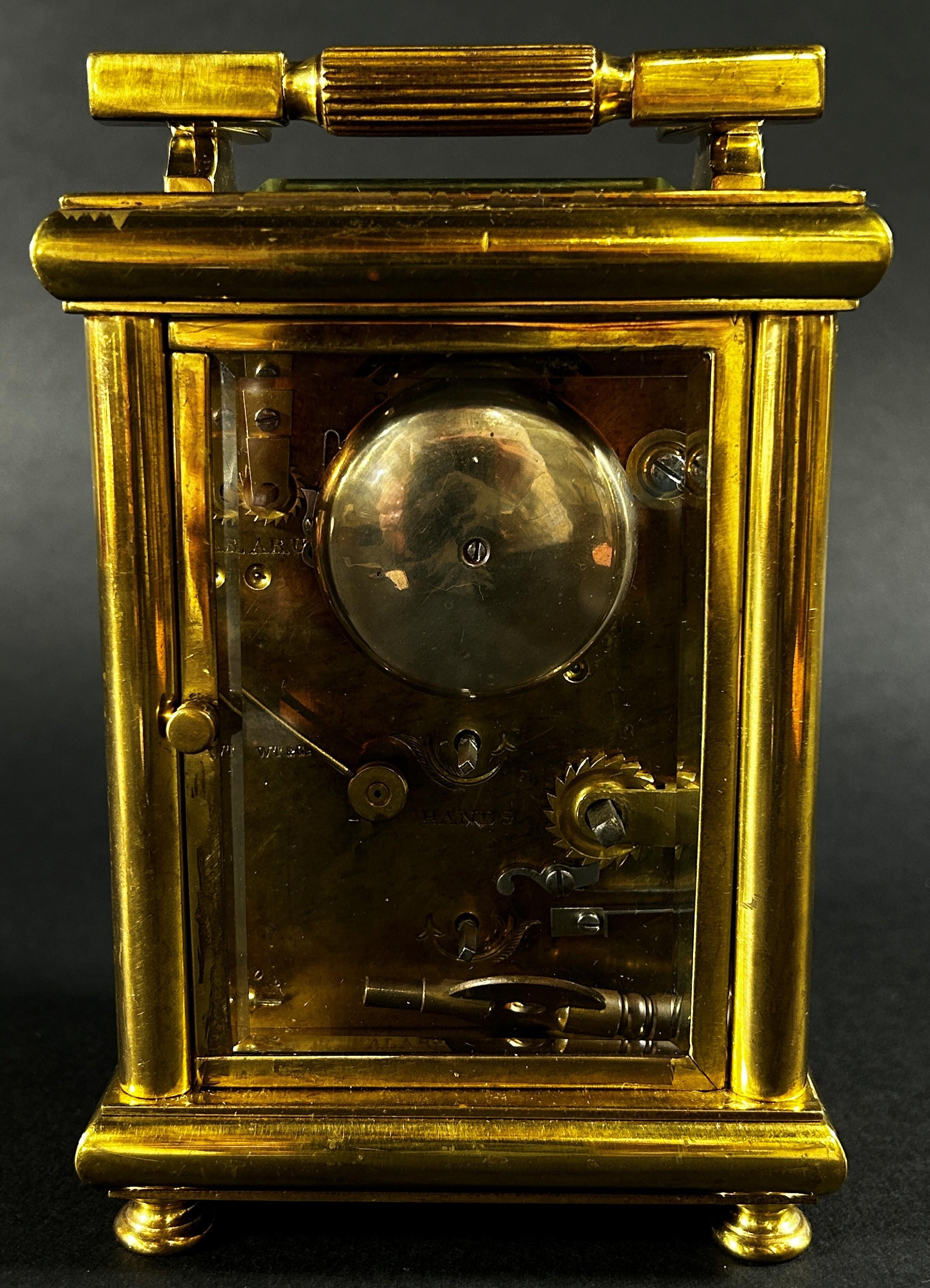 A 19th century English carriage clock by William Thornhill & Co, New bond St, London, with eight day - Image 3 of 5