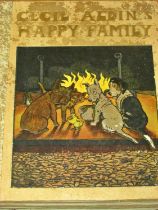 Cecil Aldin's Happy Family (1912) - illustrated children's storybook with coloured plates