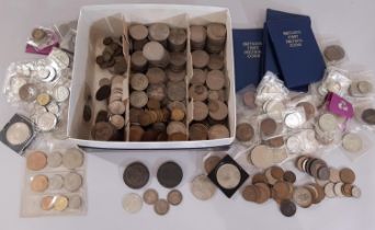 Two 1797 Cartwheel pennies, further bronze and silver coinage including pre 1947