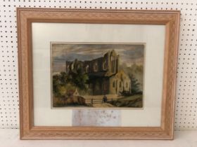 Manner of Joseph Mallord William Turner (British, 1775-1851) - Tintern Abbey, unsigned with copy
