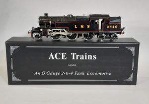 An 0 gauge 2-6-4 LMS 'Stanier' locomotive by Ace Trains in satin black, numbered 2546 with