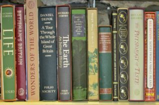 Collection of Folio Society books to include Natural History, Britain, Travels in Africa &