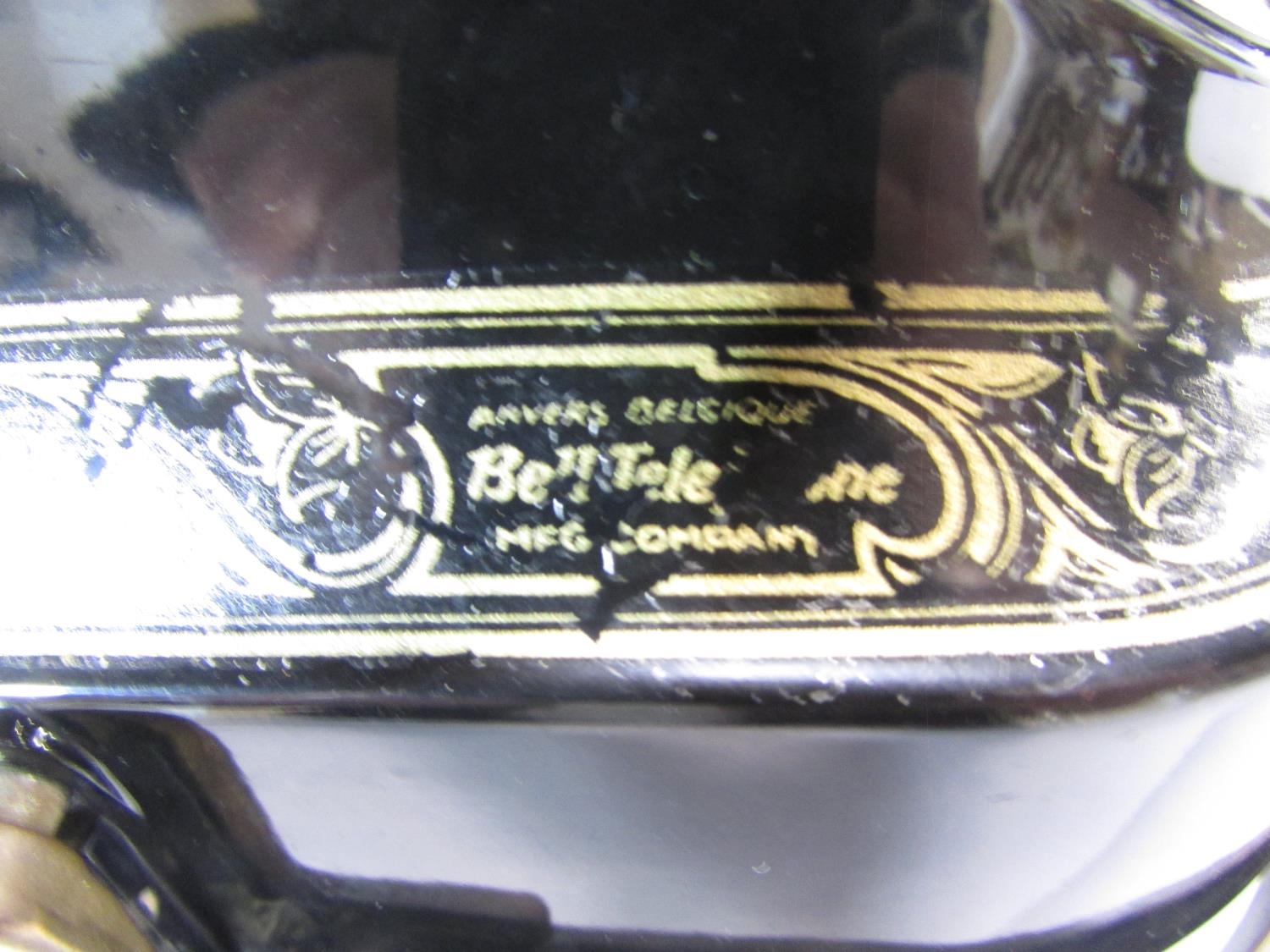 A Vintage Belgian telephone with conversion lead, an electronic illuminating magnifying glass and - Image 3 of 5