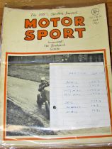 Collection of Motor Sport magazines (1920s - 50s)
