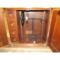 A rare 1865 Florence Sewing Machine co. in full cabinet no.35908 with floral decoration, complete - Image 4 of 17