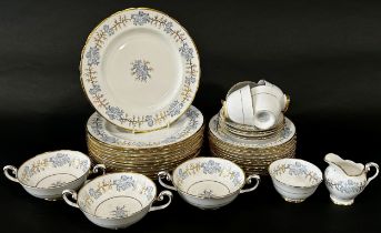 Tuscan "Avondale" dinner wares to include meat plate, 2 tureens (1 cover), gravy boat, 12 piece