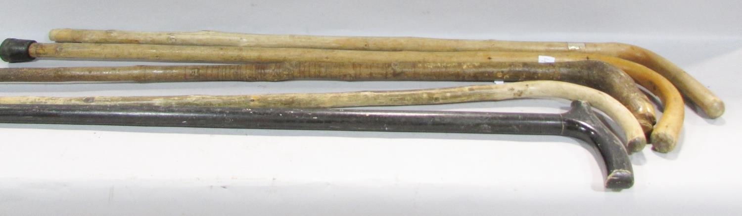 A mixed collection of twenty one walking stick / canes. - Image 4 of 11