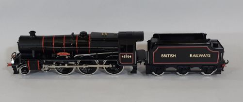 An 0 gauge 4-6-0 locomotive and tender 'Leviathan' by Ace Trains in lined gloss black livery