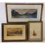 Three 19th century watercolours by different artists, to include: Augustus Osborne Lamplough (