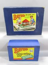Two boxes of Bayko Building Sets, (incomplete)