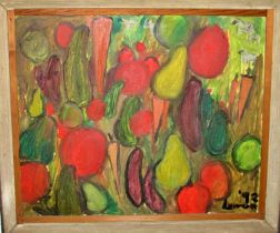 20th Century School - Various fruit and vegetables (1992), indistinctly signed and dated lower