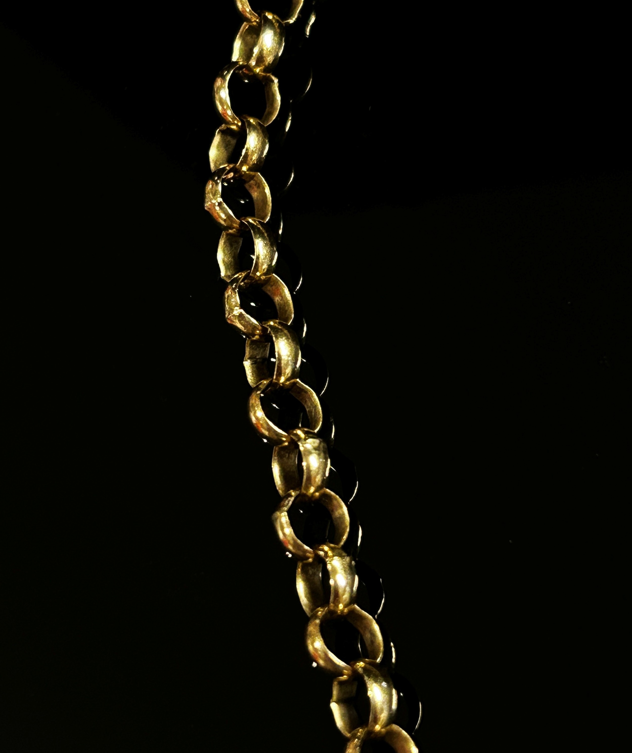 9ct belcher link chain necklace, 47cm L approx, 15.8g - Image 4 of 4