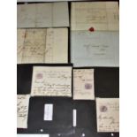 A large box of GB postal history QV-QE11 many 100's of items including useful mint and used postal