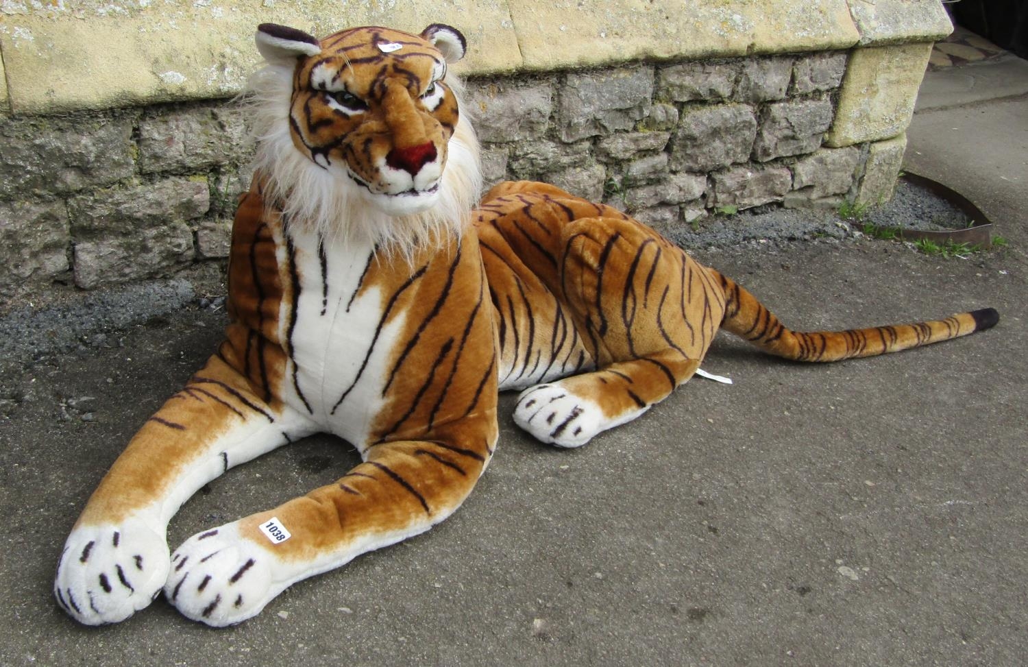 A large Bengal soft toy tiger - Image 3 of 4