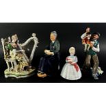A 19th century German group - female harpist, a Doulton figure - The Puppet Maker, HN2253, The Cup