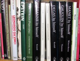 Large library of reference books on artists across the ages & genres (37) to include Degas,