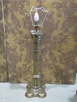 A Gothic style table lamp, 62cm high plus fittings