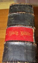 A rare and substantial leather & cloth bound Bible published by Rev J Bentinck MA in 1769