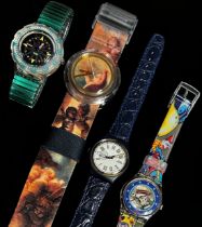 Twelve assorted boxed Swatch Watches to include a Pop range ‘Putti’ example designed by Vivien