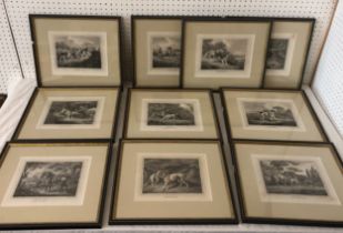 After Samuel Howitt (British, c.1765-1822) - A set of ten hunting themed engravings, first published