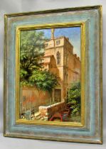 James Scrase (English, b.1937) - Venetian Street Scene, signed lower right, oil on board, 54 x 37