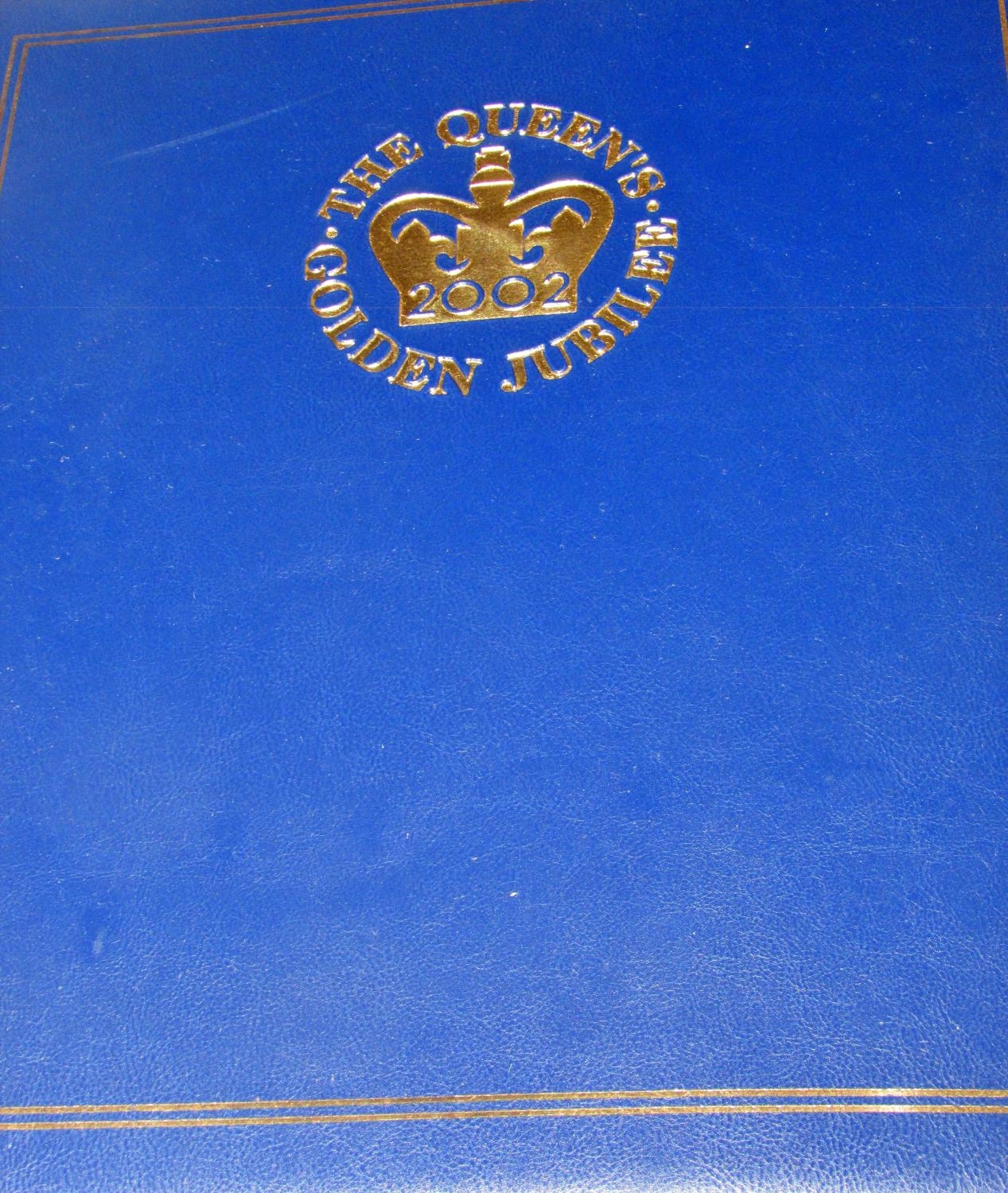A folder of Coin First Day Covers 2002 to celebrate Queen Elizabeth II Golden Jubilee