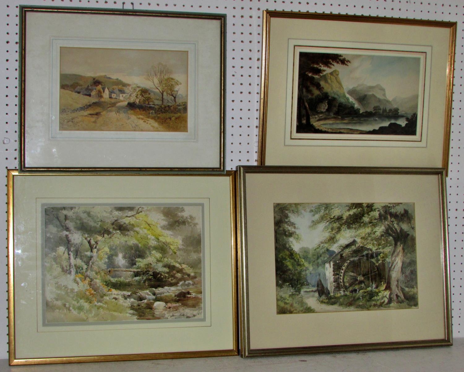 Four 19th century British school watercolours by different artist's to include: Arthur Tucker R.B.A.