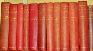 A library of books by Rudyard Kipling to include The Jungle Book (1908) Kim (1901) The Second Jungle