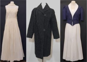 Three ladies formal garments comprising a vintage 1970's ball gown by Barri-Moore (Knightsbridge) in