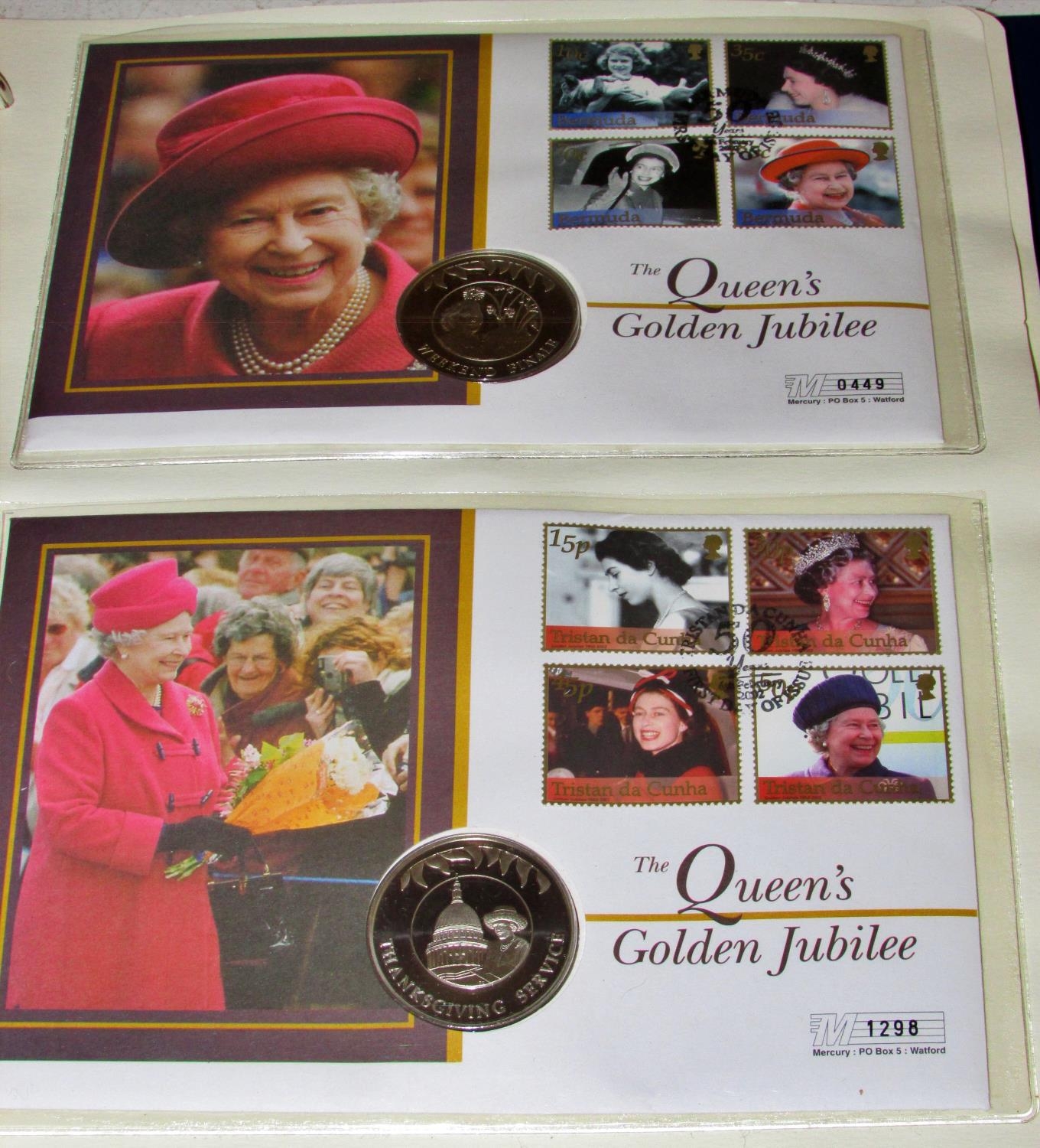 A folder of Coin First Day Covers 2002 to celebrate Queen Elizabeth II Golden Jubilee - Image 4 of 4