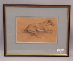 Raoul H. Millais (British, 1901-1999) - 'Lurcher', signed and titled below, with Manor Farm