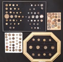 Collection of approx 120 decorative metal buttons including large pictorial examples and Art Nouveau