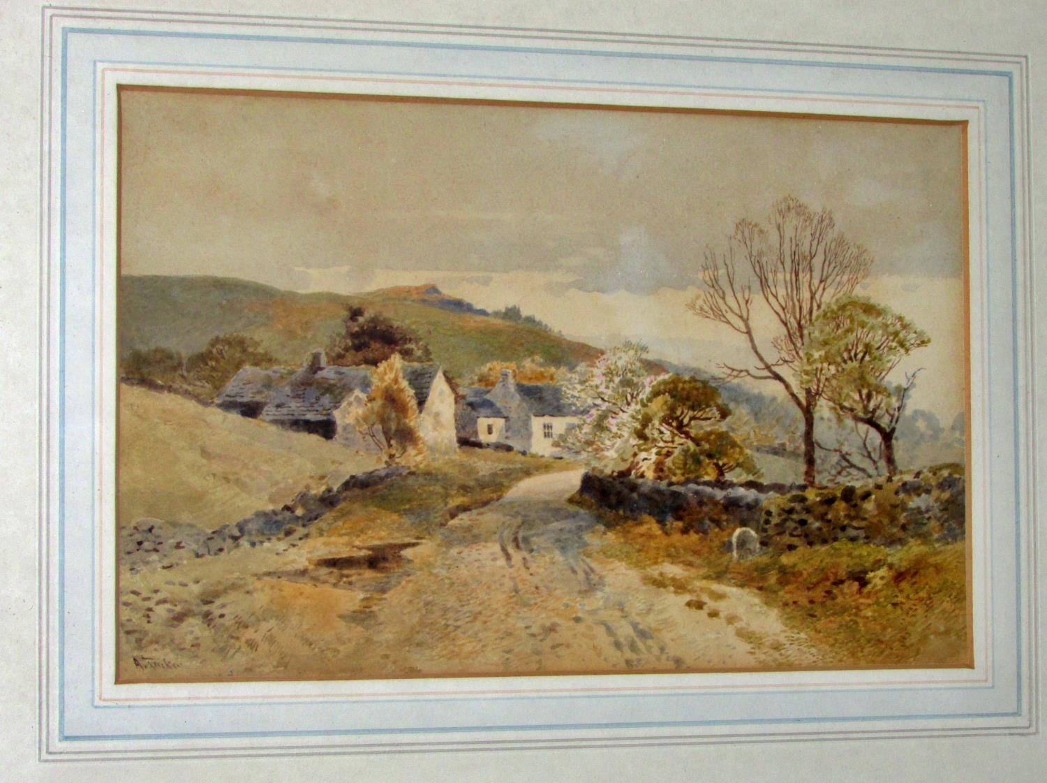 Four 19th century British school watercolours by different artist's to include: Arthur Tucker R.B.A. - Image 2 of 6