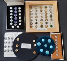 An interesting mixed collection of small buttons including a set of 6 waistcoat buttons (pre-1916)