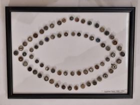 A collection of 70 small metal Austrian Tinie buttons, late 19th to early 20th century, all 1 cm