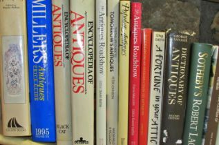 Collection of reference books for general antiques to include Miller's, Sotheby's, Antiques Roadshow