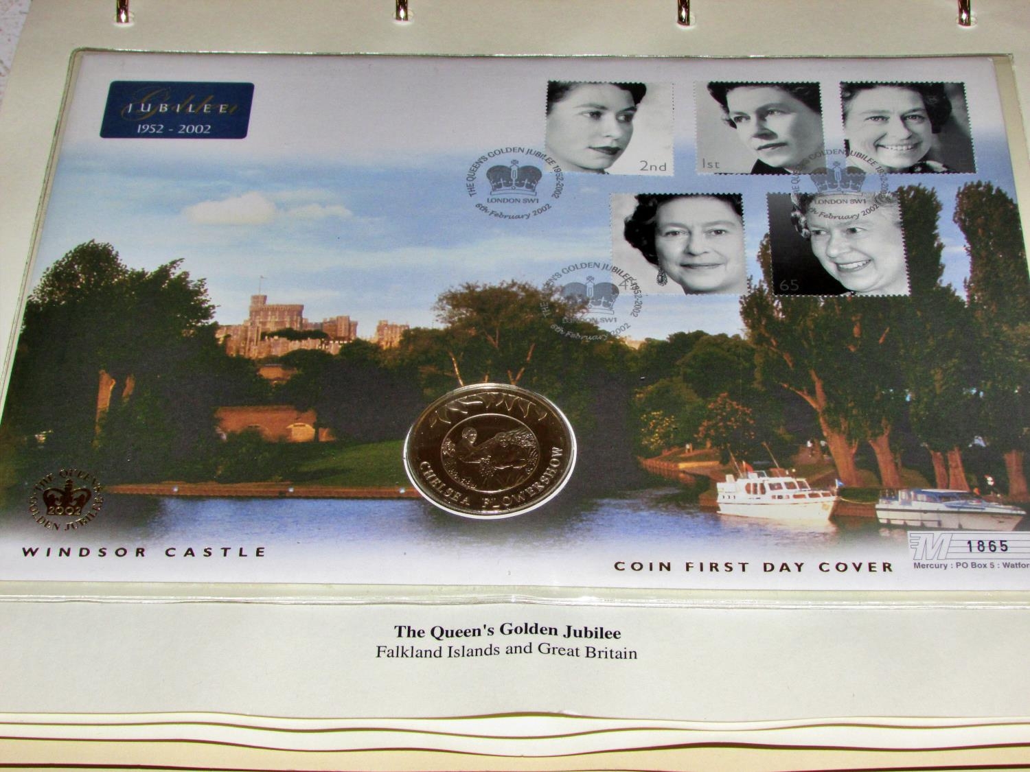 A folder of Coin First Day Covers 2002 to celebrate Queen Elizabeth II Golden Jubilee - Image 2 of 4