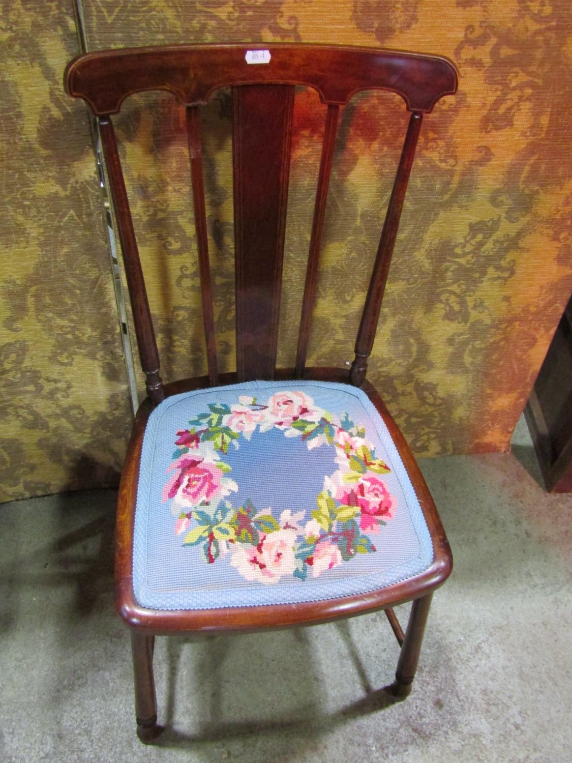 A Georgian mahogany washstand on square cut supports united by a shaped X framed stretcher, 79cm - Image 6 of 6