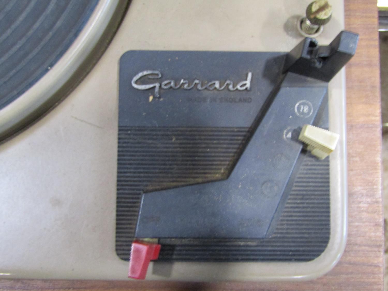 A mid-20th century floorstanding radiogram, Arkansas Deluxe with Garrard sliding turntable and - Image 7 of 8