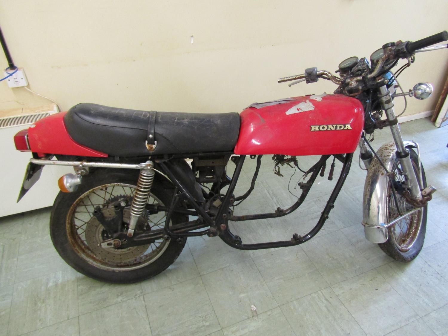 A Honda CB 750cc motorcycle (lacking engine) registration number VHV 596S, sold with V5C logbook, - Image 2 of 6