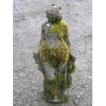 "Cleopatra" weathered cast composition stone garden ornament, 75 cm high