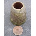 A weathered terracotta kale forcer and cap 55 cm high approximately, together with an old heavy - Image 4 of 6